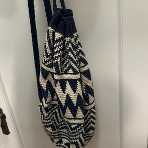 Vintage L.L. Bean knit backpack